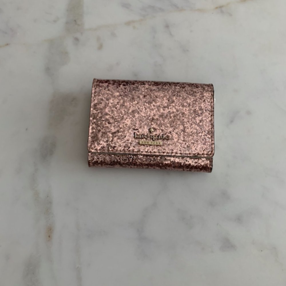 Kate Spade Pink Glitter Wallet